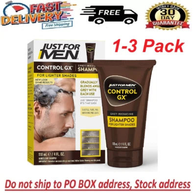 Champú reductor gris Just for Men Control GX para tonos más claros de cabello rubio Foto 1 de 4