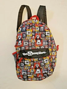 Walt Disney World Theme Park Authentic Backpack Mickey Mouse Pop Art Faces - Picture 1 of 11
