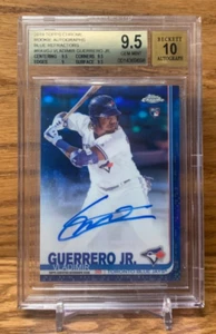 VLADIMIR GUERRERO JR BGS 9.5 Blue /150 AUTO Rookie GEM MINT | 2019 Topps Chrome - Picture 1 of 2