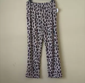 Women's Animal Print Lounge Pants Pajamas Sz L/XL - Picture 1 of 4