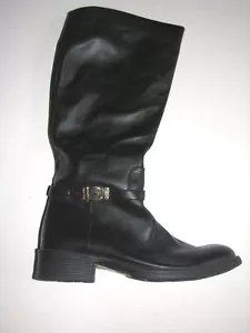 Black Leather Riding, Equestrian Boots sz 38/8 by Staccato low hee - Picture 1 of 4