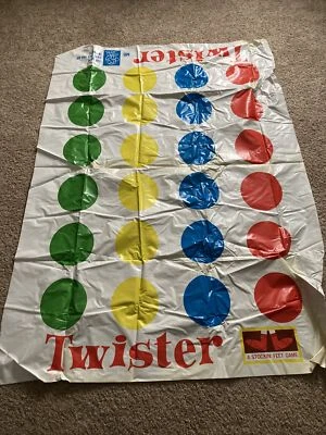 Tapete Twister Vintage Milton Bradley Twister 1966 Apenas - Imagem 1 de 4