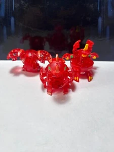 Bakugan Masquerade Hydranoid Single Headed Pyrus Translucent Evo set - Picture 1 of 3