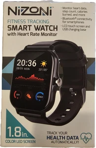 Nizoni Smart Watch Fitness Tracking W/ Heart Monitor Color 1.8 in LED Screen - Picture 1 of 4
