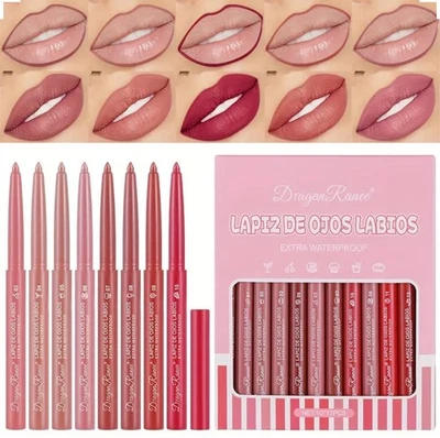 12 PCS Pack of Professional Lipliner Waterproof Lip Liner Pencil Matte Lipliner - Image 1 of 2