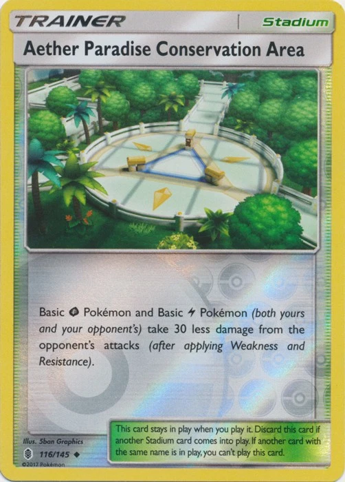 Aether Paradise Conservation Area - 116/145 - Uncommon - Reverse Holo - Guardian - Image 1 of 1