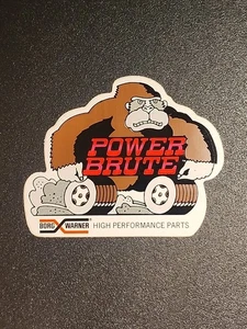 Adesivo vintage Borg Warner Brute Power Gorilla - Foto 1 di 3
