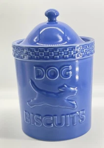 Mulligans Dog Biscuit Canister Longaberger Blue Made USA - Picture 1 of 5