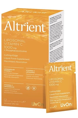 UNBOXED Altrient Liposomal Vitamin C 1000mg x 30 Sachets EXP 08/2027