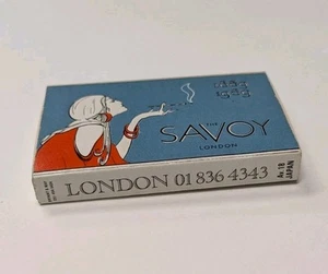 The World Famous Savoy Hotel, London, England, Unstruck Matchbook Box Match - Picture 1 of 8