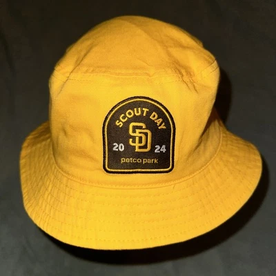 Шляпа ведро San Diego Padres гибкая кепка скаутская тема игра эксклюзивная OSFM золотистая - Изображение 1 из 4