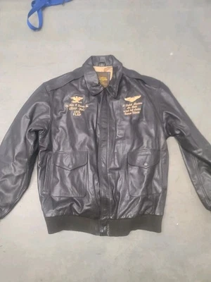 Vintage Genuine Leather Flyer’s Jacket Type A-2 Expedition Air ForceSize... - Image 1 of 4