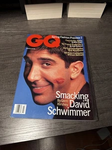 1996 MARCH GQ MAGAZINE - DAVID SCHWIMMER FRONT COVER - L 1615 - Bild 1 von 2
