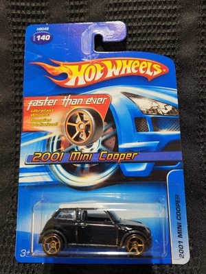 Mini Cooper 2001 Hot Wheels. Raro, ¡VHTF! Serie de tarjetas azules '05. Coleccionista #140.  Foto 1 de 4