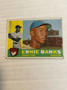Ernie Banks 1960 Topps #10 Cubs en muy buena condición G3 - Imagen 1 de 2