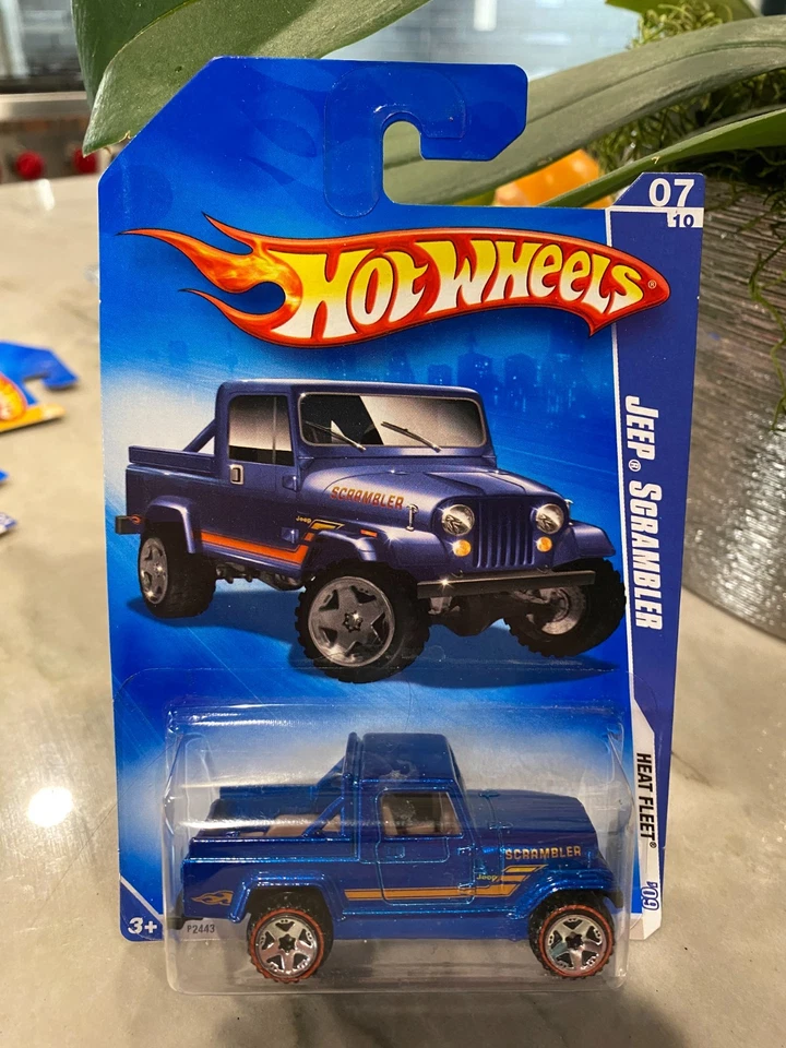 2009 Hot Wheels Walmart RedLine #123 Heat Fleet 7/10 JEEP SCRAMBLER Azul com RLUT5 - Imagem 1 de 1