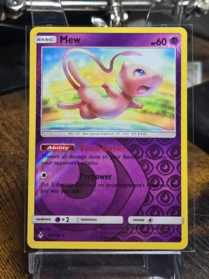 Mew - Reverse Holo - 76/214 - Unbroken Bonds Holo Rare Pokemon TCG - Image 1 of 2