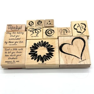 Stampin' Up! Sketch It Stempel Kind Holiday Heart Thanks Love (12) 2001 - Bild 1 von 17