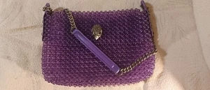 Kurt Geiger LONDON Kensington Beaded Shoulder Bag Lilac - Picture 1 of 6