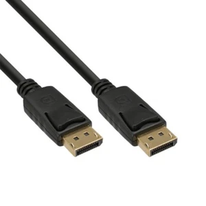 InLine DisplayPort Anschlusskabel 3m schwarz 20pol Stecker Vergoldete Kontakte - Bild 1 von 2
