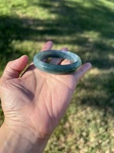Top! Guatemala Jadeite Jade 100% Natural Grade A 55.5mm Bangle Bracelet A959 1 - Picture 1 of 12