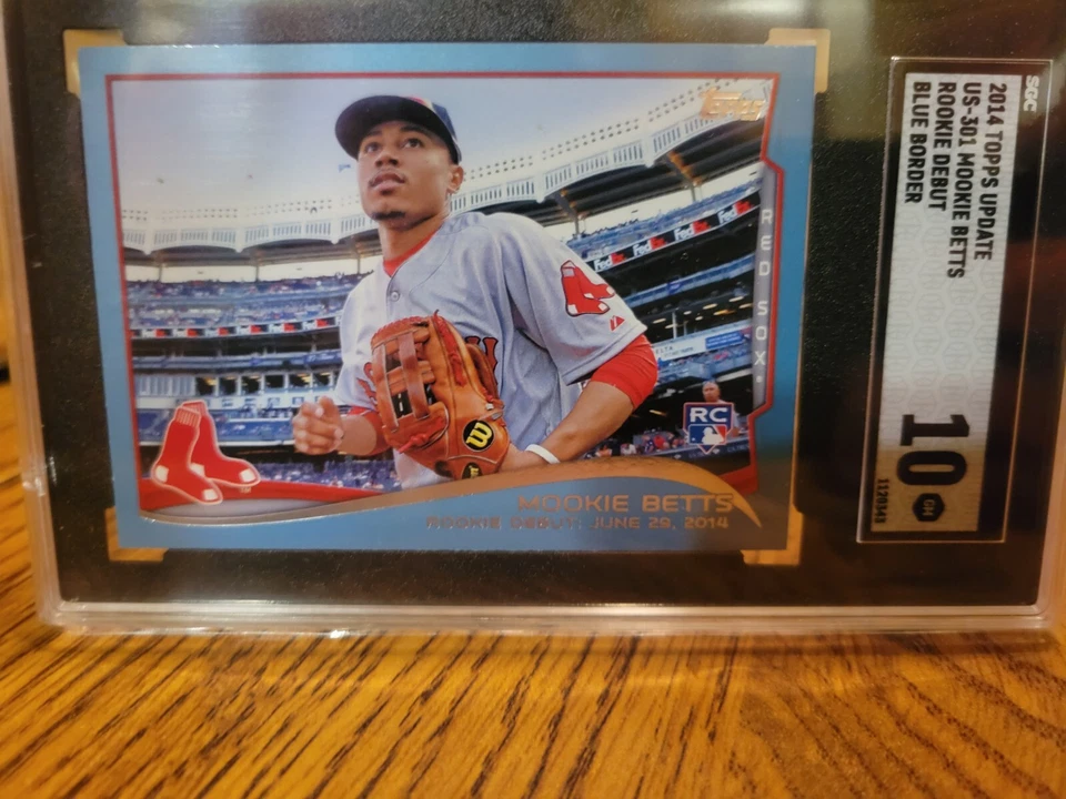 Mookie Betts 2014 Topps Update Us-301 Walmart Blue SGC 10 - Image 1 of 3