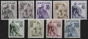 Latvia 1992 Monument Of Freedom (Mich. # 326-334) USED Postage Stamps - Picture 1 of 2