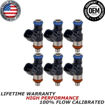 6X OEM BOSCH Fuel Injector For 2009-2012 Ford Escape & Fusion 3.0L V6 - Image 1 of 4