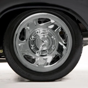 Set of Four 16" Chrome ABS 5 Spoke Directional Hubcap Wheel Covers (Push-on) - Picture 1 of 5