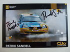 PATRICK SANDELL SIGNED RENAULT CLIO JUNIOR RALLY TEAM WRC OFFICIAL PHOTOCARD