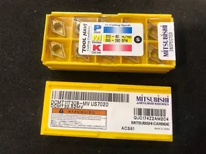 Mitsubishi Hartmetalleinsätze Menge 10 DCMT 11T308 MV US7020 DCMT 32,52MV - Bild 1 von 2