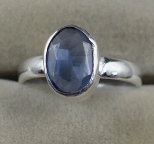 Ceylon Blue Sapphire 3.25 Ct Natural Oval Gems Certified Women Ring Rare Design - Picture 1 of 7