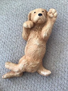 Golden Retriever Puppy Garden Statue Sculpture Figurine Indoor Outdoor RARE 17” - Picture 1 of 10