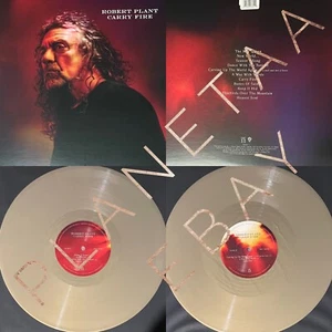 ROBERT PLANT Carry Fire Gold Colored Vinyl Led Zeppelin Etched SEALED - Picture 1 of 7