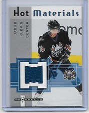 JAKUB KLEPIS WASHINGTON CAPITALS 2005-06 UD HOT PROSPECTS HOT MATERIALS #HM-JK