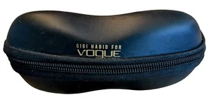Gigi Hadid for Vogue Hard Shell Black Sunglasses Case w/Zipper - New w/o Box - Picture 1 of 2