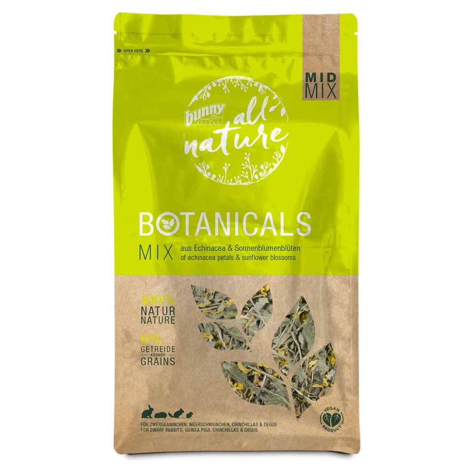 Bunny Nature Botanicals Mix aus Echinacea & Sonnenblumenblüten 140 g, NEU - Bild 1 von 2