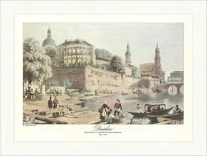 Belvedere auf der Brühlschen Terrasse in Dresden Sachsen Altes Deutschland 55 - Bild 1 von 1