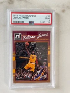 2016-17 Panini Donruss Basketball - Lebron James #15 PSA 9 - With Kobe Bryant - Bild 1 von 2
