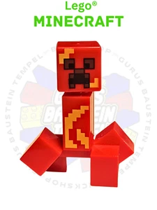 LEGO Minecraft roter exploding CREEPER Figur Minifigur min108 Villager Farm - Picture 1 of 1