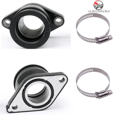 Soporte de carburador Yamaha 2 piezas para bota colector de admisión compatible con XT250L, TT350, XT350 Foto 1 de 4