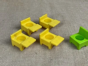 LOTE DE 5 SILLAS DE ESCRITORIO ESCOLARES DE COLECCIÓN LITTLE PEOPLE * PRECIO PESCADOR - Imagen 1 de 3