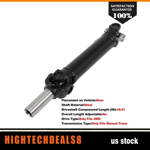 Rear Driveshaft 976-746 For Jeep Wrangler 1987-93 L6 4.0L 4.2L Manual Trans 4WD - Picture 1 of 9