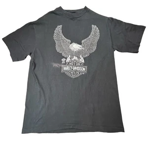 VTG 80's Harley Davidson Single Stitch Shirt Mancuso Houston Texas Astrodome L - Picture 1 of 10