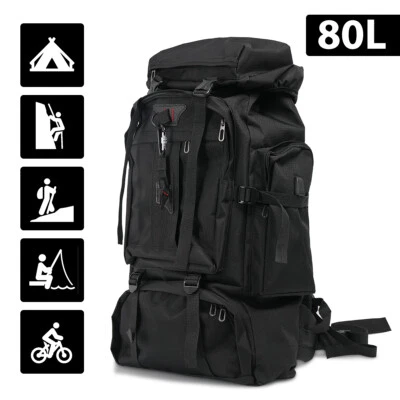 7MAGIC 80L Rucksack Wasserdicht Camping Trekkingrucksack Outdoor Reise Wanderrucksack