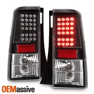 Fits 03-07 Scion Xb Bb Wagon JDM Black LED Tail Brake Lights Lamp Set Left+Right - Picture 1 of 7