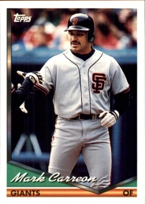 1994 Topps SPANISH BILINGUAL #327 Mark Carreon SAN FRANCISCO GIANTS - Image 1 of 2