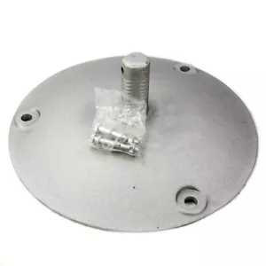 Lyle 100000 14-1/2" Surface Mount Round Aluminum Sign Base - Picture 1 of 2