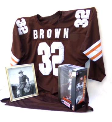 CAMISETA DE NOVATO Jim Brown Cleveland Browns de la corte y colección NFL 100 LEGEND Foto 1 de 4