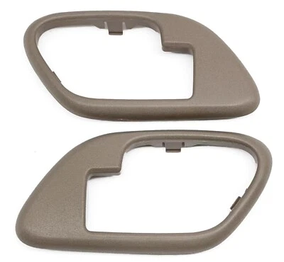 Nuevo par de bisel de manija de puerta interior bronceado/para camioneta Chevy GMC C/K 1995-99 Foto 1 de 4